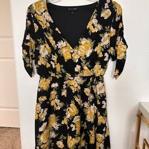 yellow flower dress